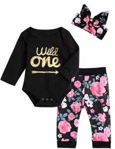 Baby Floral Outfit Set For Girls