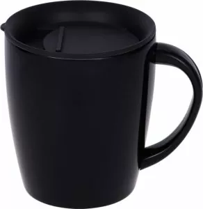 Black Mug with Lid