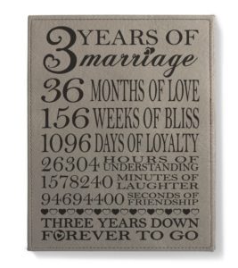 Engraved Leather Plaque Gift