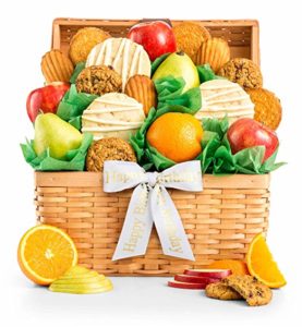 Fresh Fruit and Gourmet Cookies Gift Basket