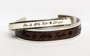 Personalized Bracelet 3 Year Anniversary Gifts