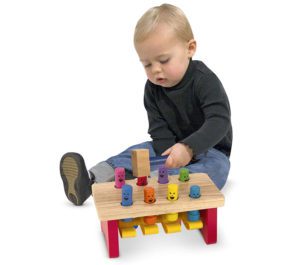 Pounding Bench Wooden Toy For Kids Under 1