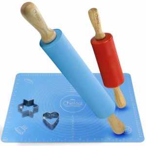 Rolling Pin Mat Cookie Cutters Kit Gift For Bakers