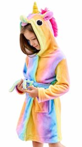 Unicorn Hooded Bathrobe Sleepwears - Thoughtful Gifts For Kids