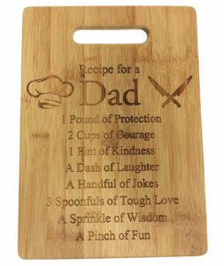 Bamboo Cutting Board Gift For Dad