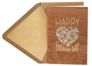 Wood Card Gift For Father