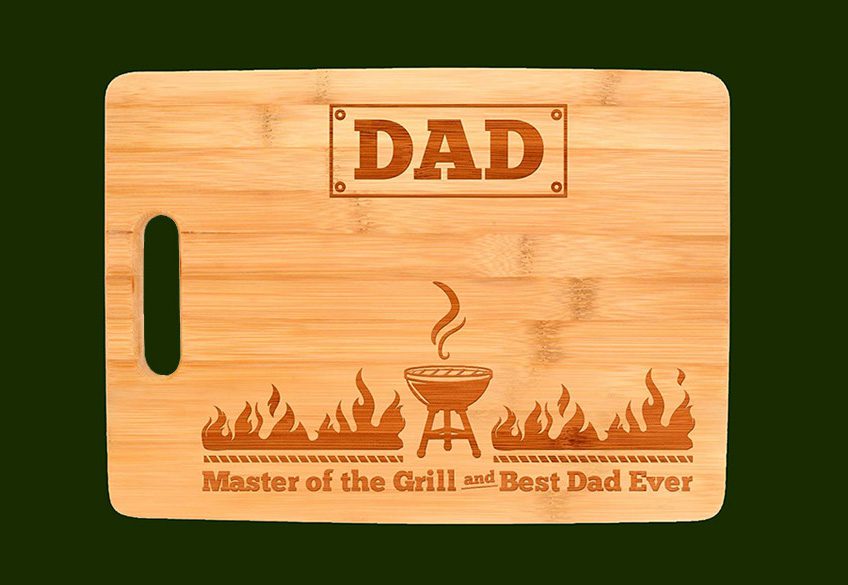 Laser Engraved Cutting Board - Gifts For Dad