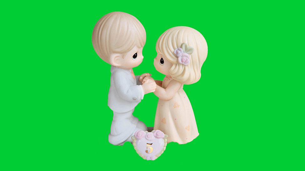 Love Porcelain Figurine - 5th anniversary gifts
