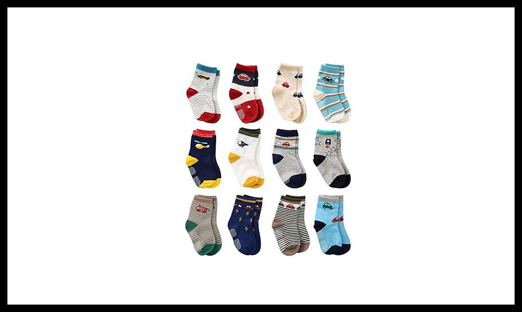 Toddler Boy Grips Socks - Gifts For 3 Year Old Boys