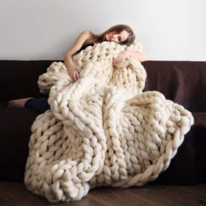 Chunky Knit Blanket Gift