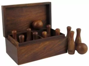 Wood Bowling Set