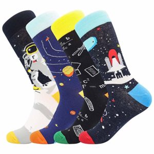 Space Novelty Crew Socks