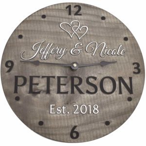 Wooden Wall Clock - 13Th Anniversary Gifts