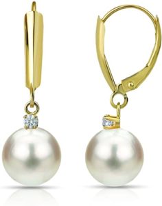 Dangle White Pearl Earrings - Quarantine Gifts For Wife On Anniversary