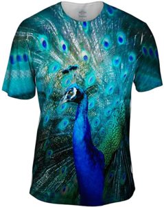 Men's Peacock Animal Shirt