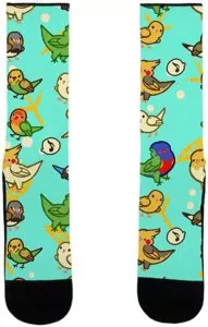 Bird Pattern Socks Gifts For Bird Lovers