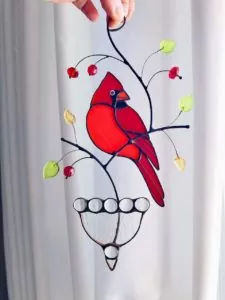 Cardinal Bird Window Hangings