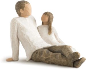 Father & Daughter Sculpted Figure