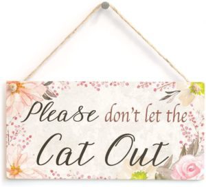 Hanging Sign Gift for Cat Lovers