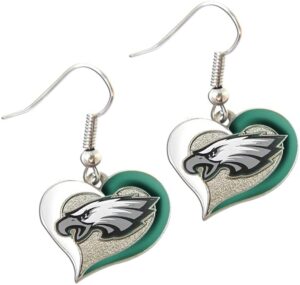 NFL Swirl Heart Earrings