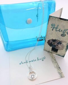 Hugs Embracing Rings Necklace Gift Idea For Widow