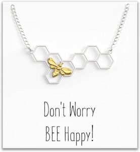 Bee Honeycomb Necklace