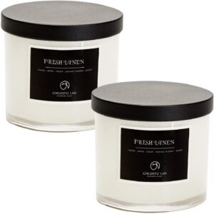 Fresh Linen Scented Candle Set