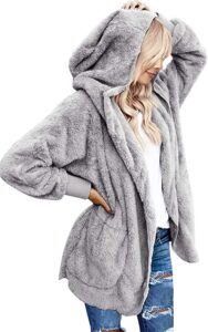 Women's Luxury Hooded Cardigan Coat