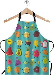 Fruits Print Apron Gift For Juice Fans