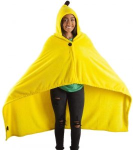 Hooded Banana Throw Blanket