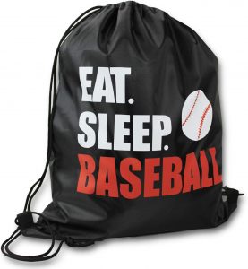 Baseball Drawstring Tote Bag