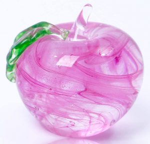 Hand Blown Art Glass Apple Collectible High School Graduation Gifts For Her