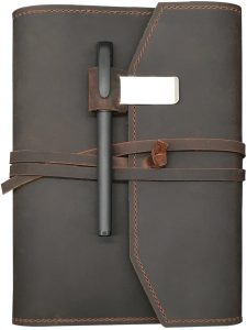 Refillable Leather Journal Writing Notebook High School Graduation Gifts For Her