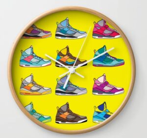 Sneakers Wall Clock Gift For Sneakerheads