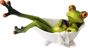Frog Bathtub Figurine Decor