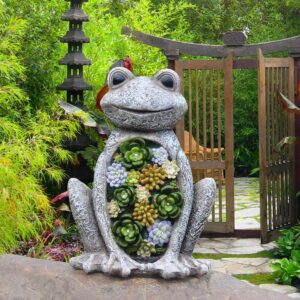 Frog Figurine Garden Statue