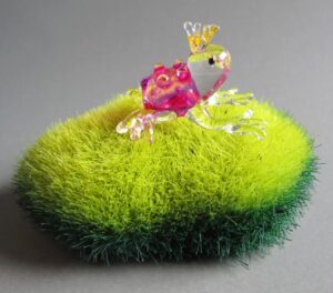 Glass Frog Miniature Figurine Gift Idea