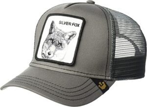 Men Silver Fox Trucker Hat Gift