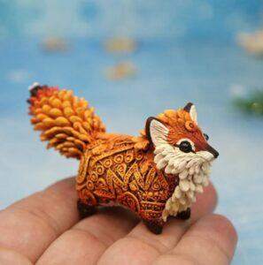 Resin Totem Fox Statue Gifts
