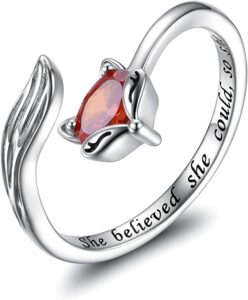 Sterling Silver Fox Ring