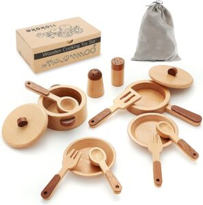 Wooden Kitchen Accessories Letter W Play Set