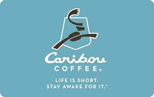 Caribou Coffee Gift Card For Bus Drivers