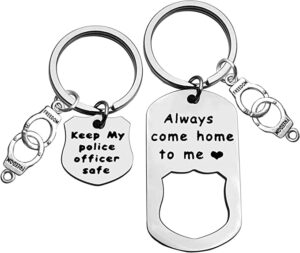 Funny Police Graduate Keychain Gift