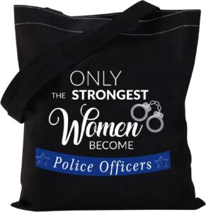 Grad Girl Police Officer Tote Bag Gift