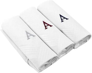 Monogrammed Handkerchief Birthday Gift Idea For Father From A Son